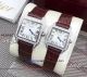 Perfect Replica Cartier Santos Dumont Lover Watch Black Leather Strap (3)_th.jpg